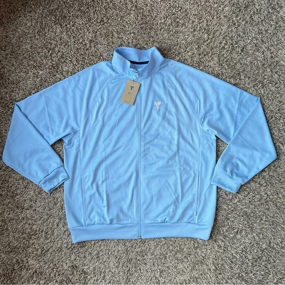 Nike Mamba Kobe Bryant Full Zip Jacket Mens Large Light Blue Dri-Fit HJ8097-422 - Picture 1 of 11